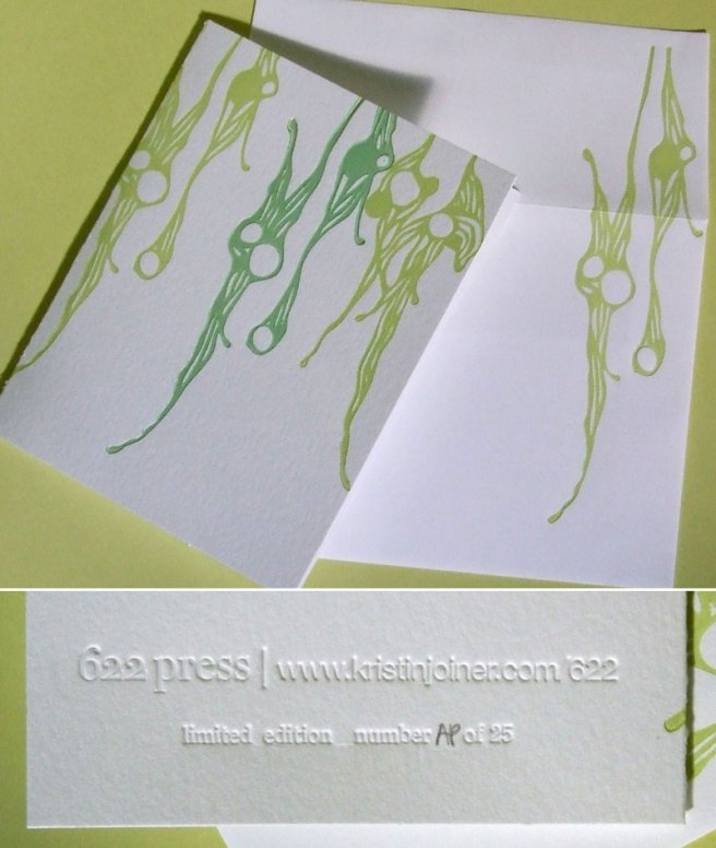 Limited Edition 'Marine' Letterpress Notecard